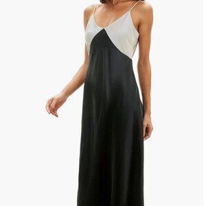 Colorblock Maxi Slipdress Size Small Nordstrom
